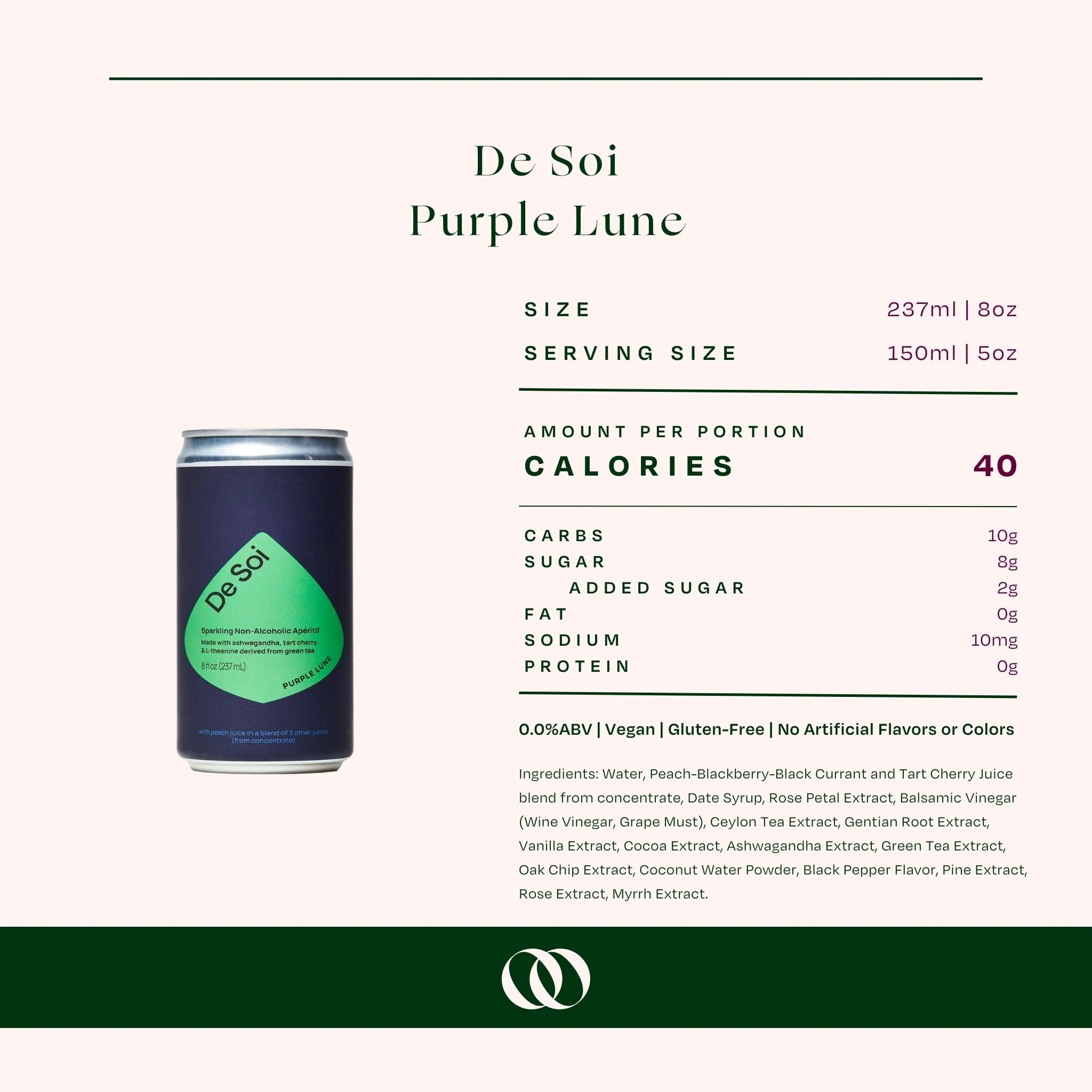 De Soi -  Purple Lune Non-Alcoholic Apéritif- Can (4-pack) - Image 4